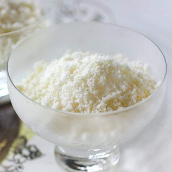 Lemon-Ginger Creme Fraiche Granita