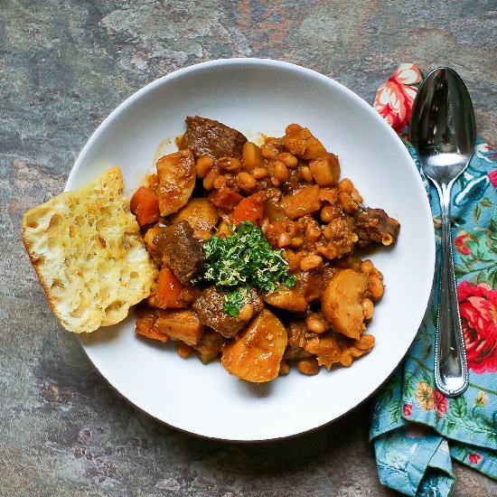 Beef with White Bean Stew