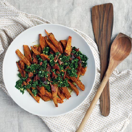 Sweet Potatoes with Chimichurri
