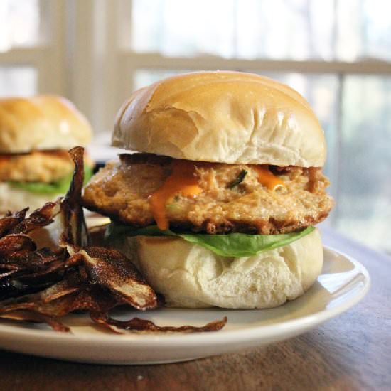 Spicy Citrus Salmon Burgers