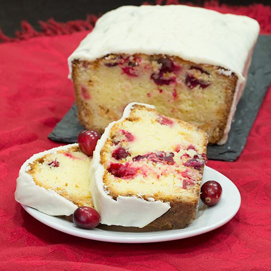 White Chocolate Cranberry Cake