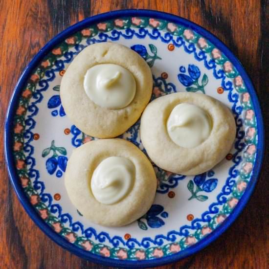 White Chocolate Thumbprints