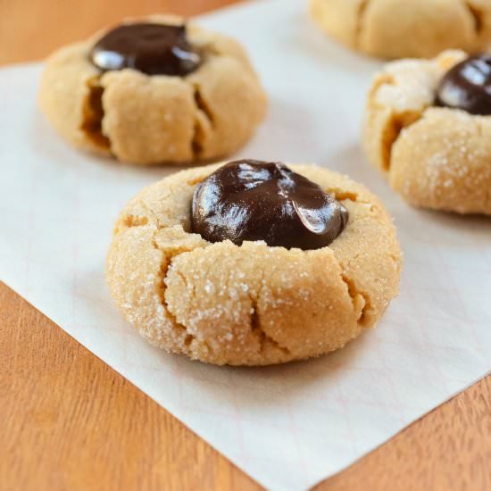 Peanut Butter Chocolate Thumbprint