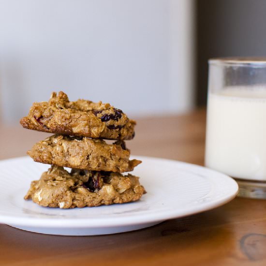 Cranberry Almond Oatmeal Cookies