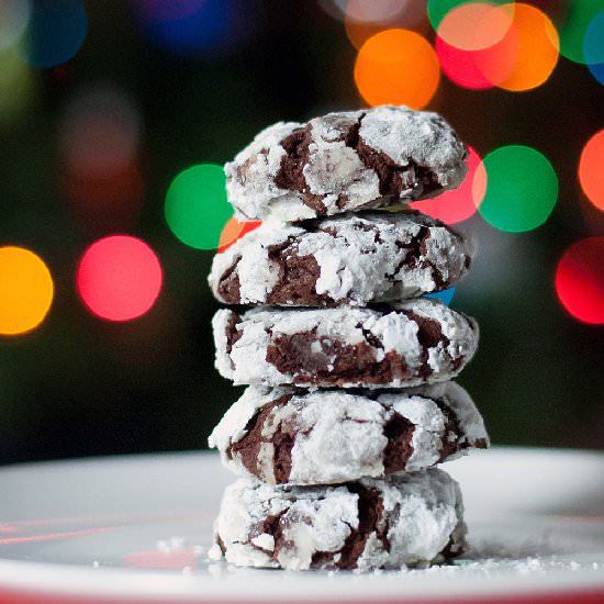 Chocolate Snowcap Cookies