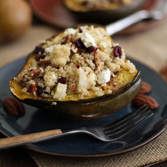 Quinoa Stuffed Acorn Squash