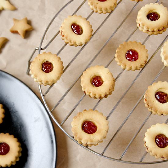 Strawberry Jam Cookies