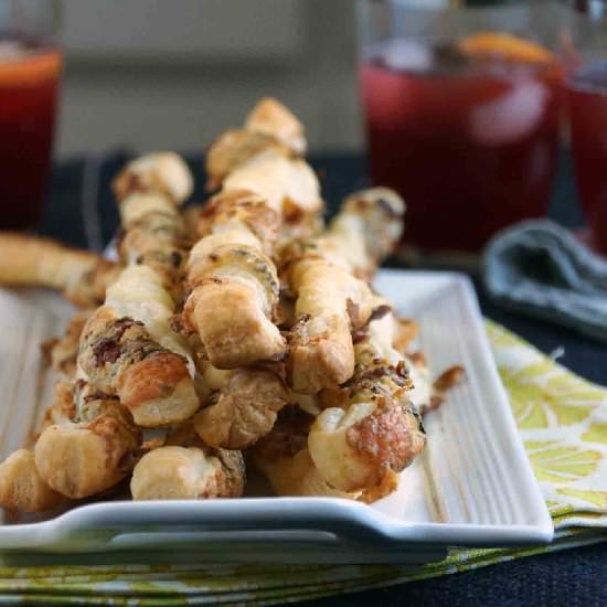 Bacon & Blue Cheese Straws