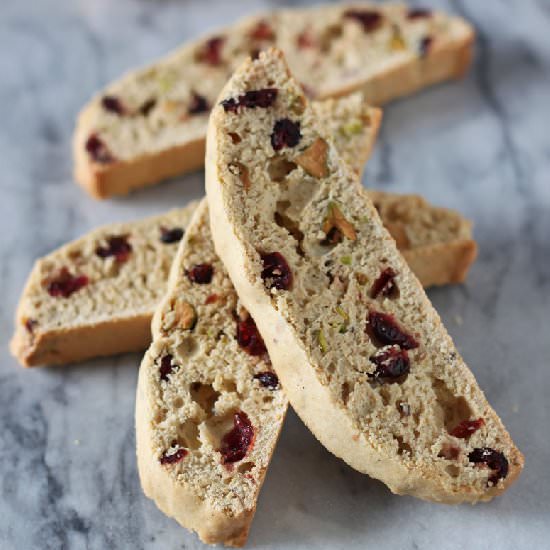 Cranberry Pistachio Biscotti