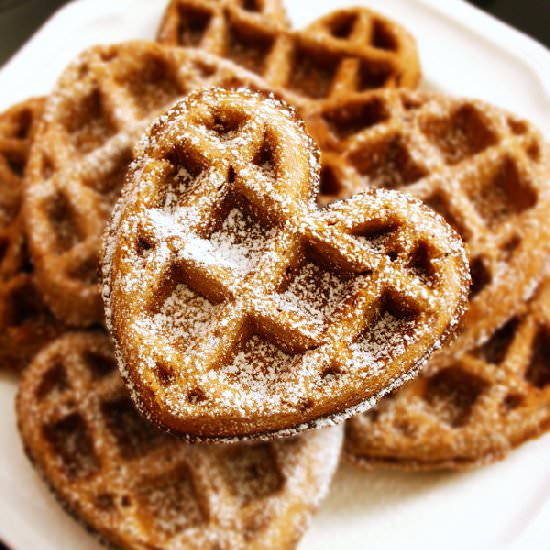 Easy Vegan Pomegranate Waffles