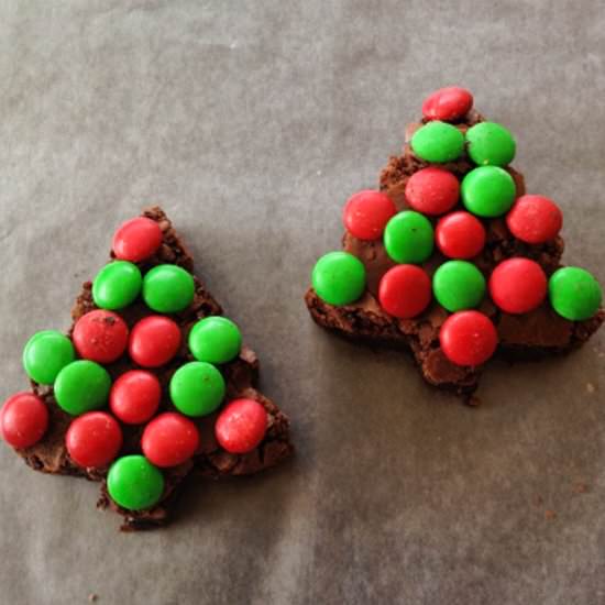 Christmas Brownie Trees