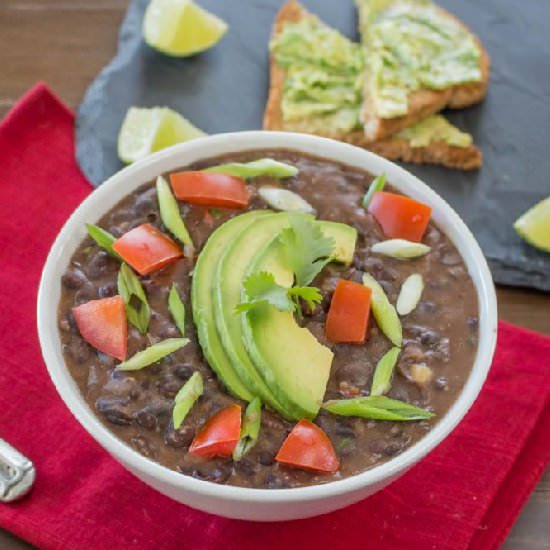 The 8-Minute Black Bean Soup