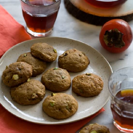 Persimmon Pistachio Cookies
