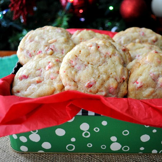 Peppermint Crunch Christmas Cookies