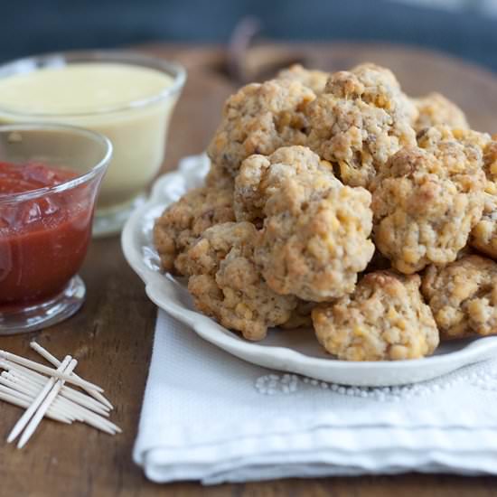 Sausage Balls w/Two Dipping Sauces