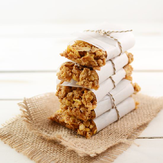 Peanut Butter & Honey Granola Bars