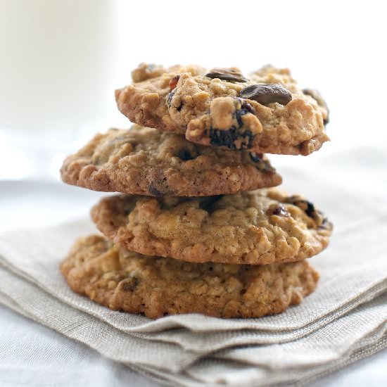 White Chocolate Oatmeal Cookies