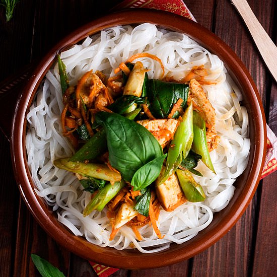 Curried Spicy Chicken and Basil
