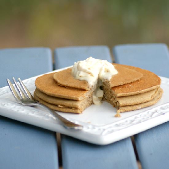 Healthy Gingerbread Pancakes