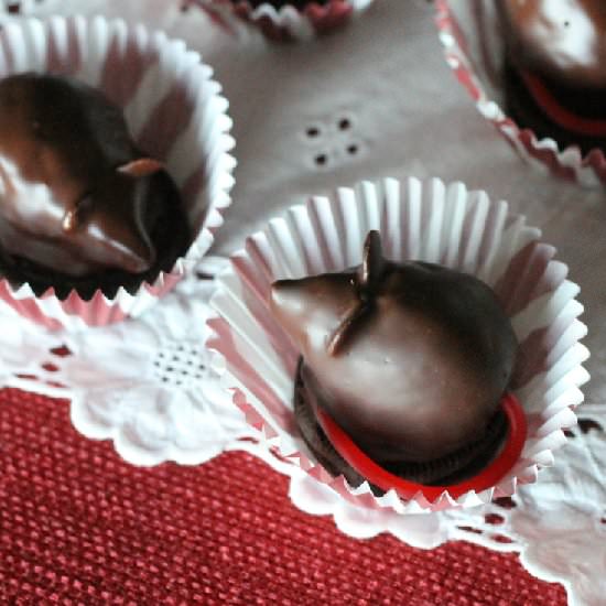 Chocolate Christmas Mice