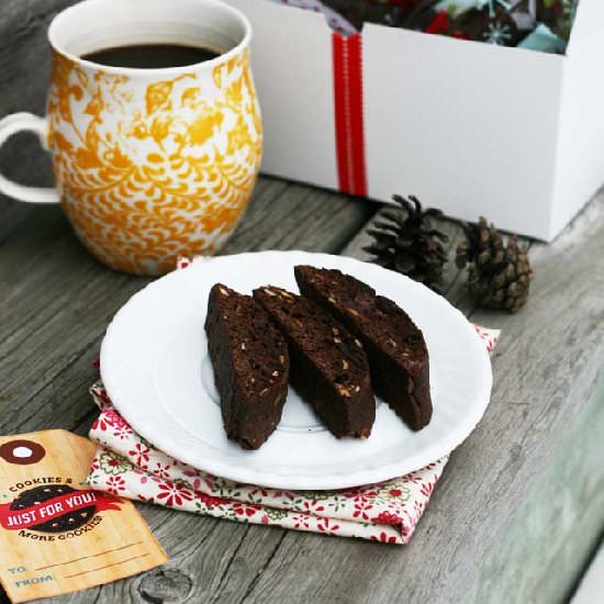 Chipotle Chocolate Biscotti