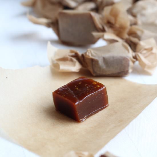 Vegan Saffron Toffee / Caramel