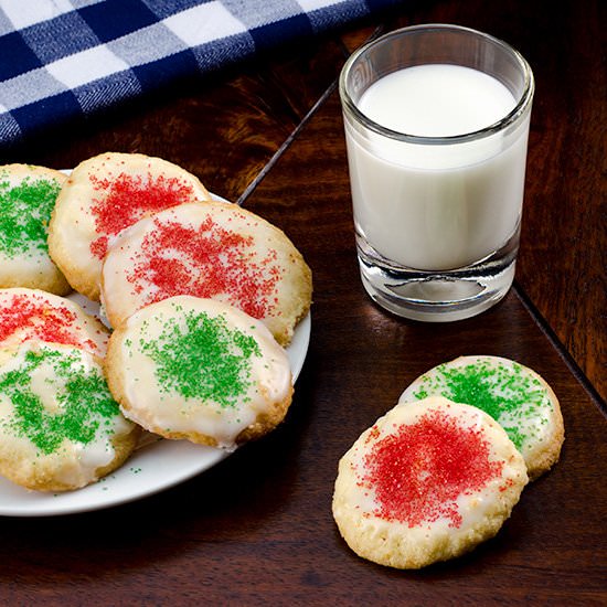 Lemon-Almond Glazed Cookies