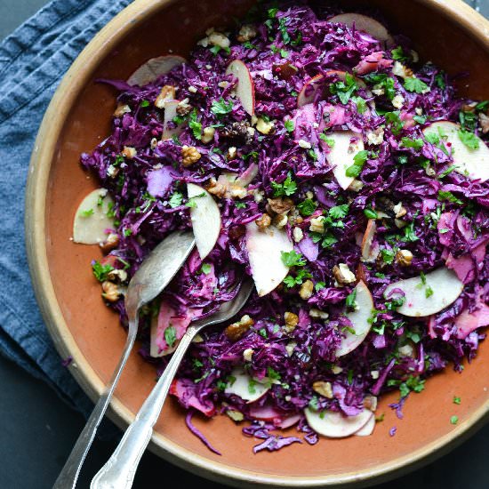 Red Cabbage Christmas Salad