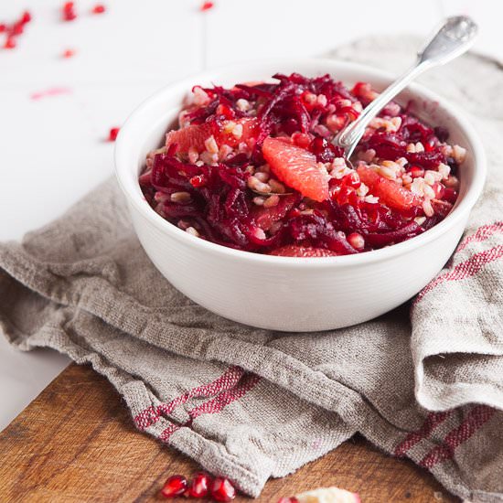 Spelt Salad with Pomegranate