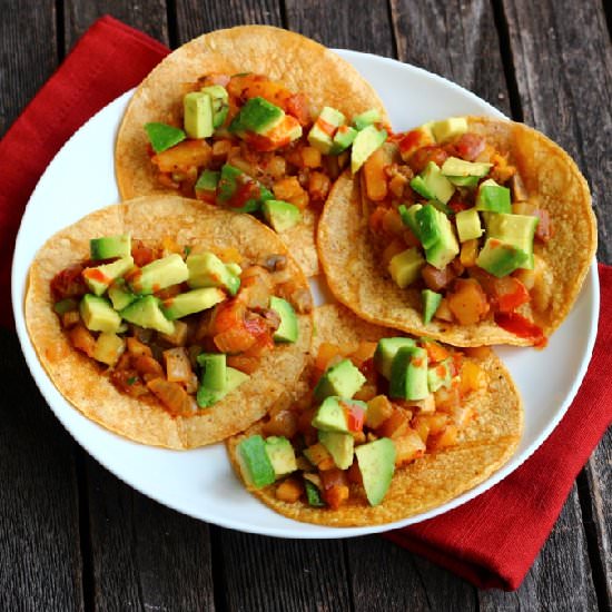Quick Potato Tacos