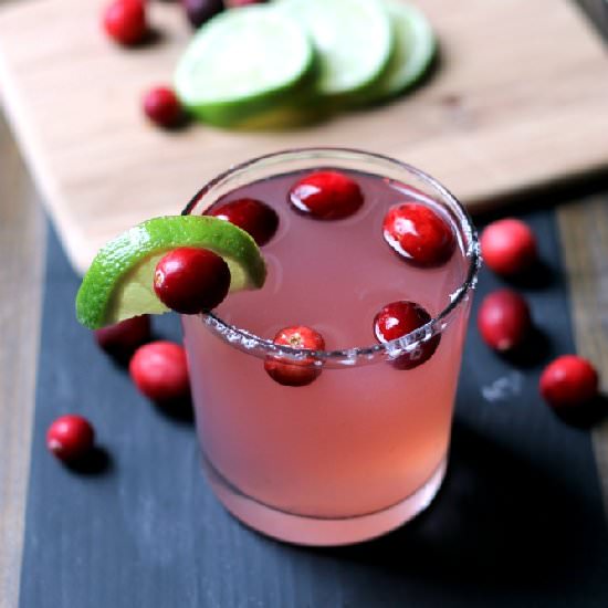 Easy Cranberry Margaritas