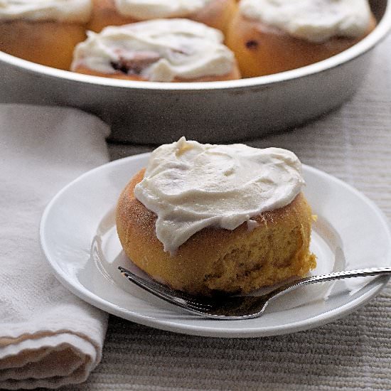 Pumpkin Cinnamon Rolls