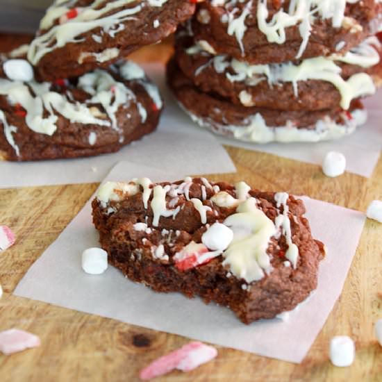 Peppermint Hot Chocolate Cookies
