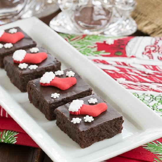 Fudgy Red Wine Brownies