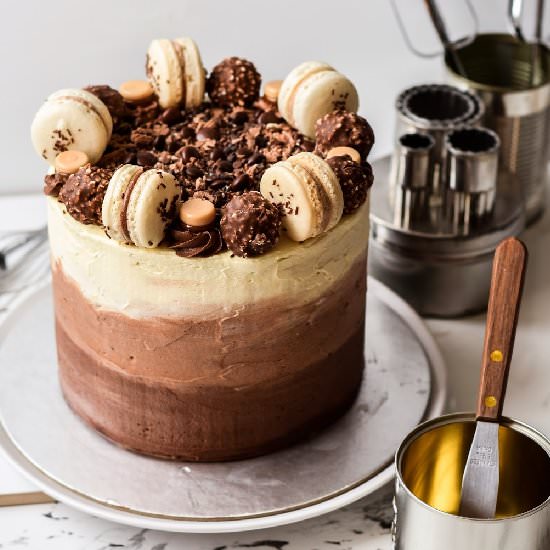 Triple Chocolate Ombre Coffee Cake