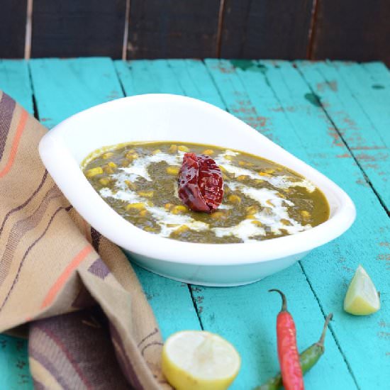 Spinach and Corn Curry