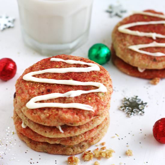 Cherry Pistachio Sugar Cookies