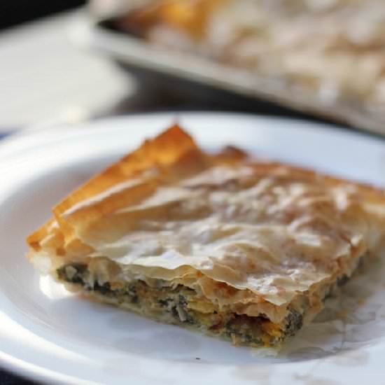 Pumpkin Spanakopita
