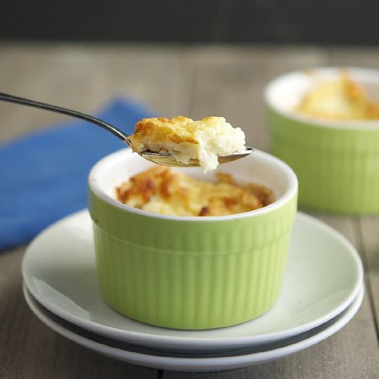 Cheesy Cauliflower Soufflé
