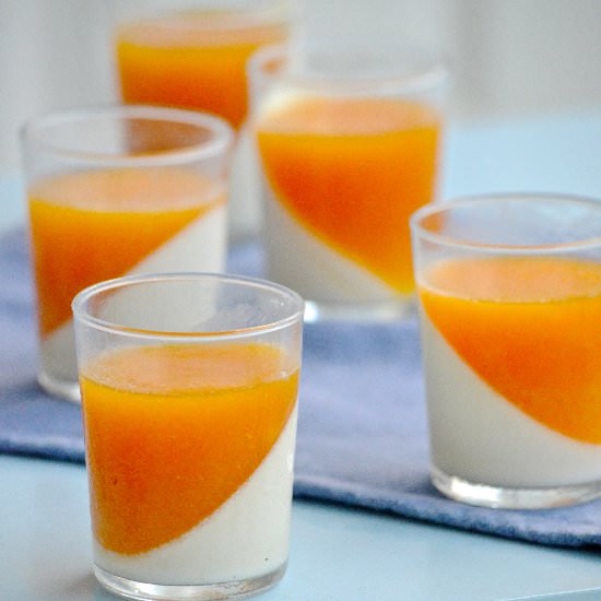 Peach Chamomile Panna Cotta