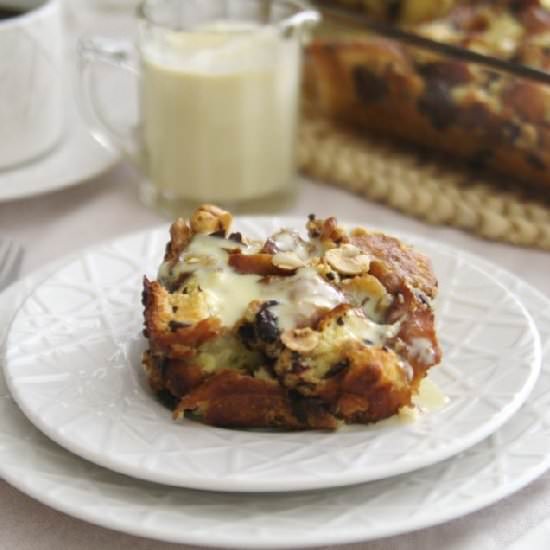 Hazelnut Chocolate Doughnut Bread