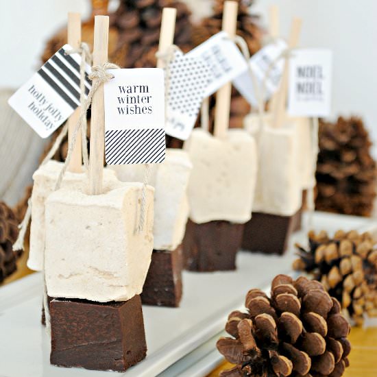 Gingerbread Hot Chocolate Sticks