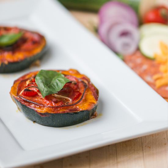 Zucchini Pepperoni Pizzas