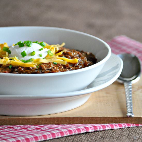 Kickin Slow Cooker Chili