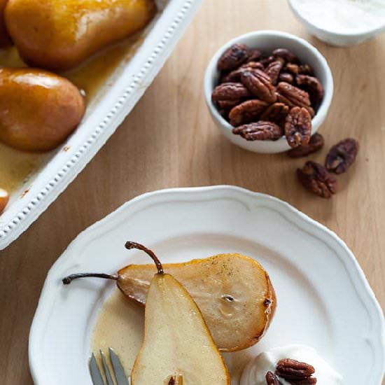 Vanilla Roasted Pears