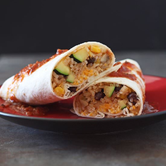 Black Bean & Veggie Burritos