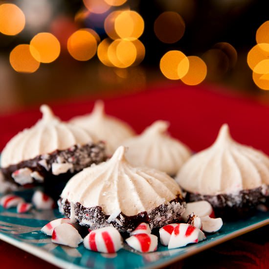 Chocolate Peppermint Meringues
