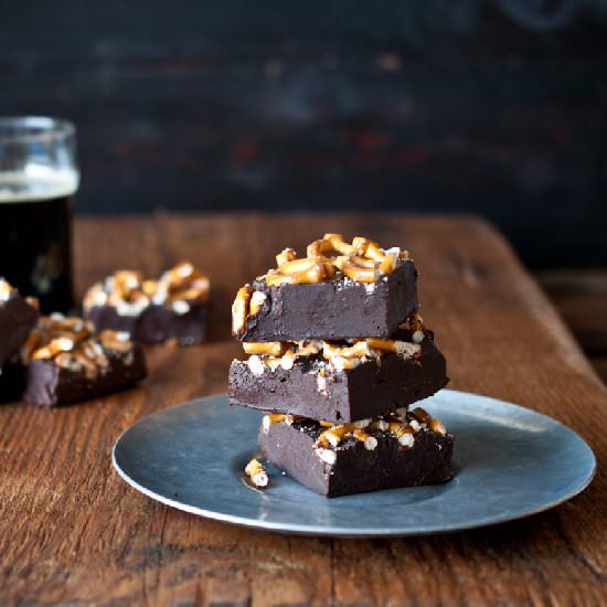 Chocolate Stout Truffle Fudge