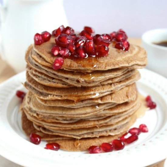 Gingerbread Spiced Protein Pancakes