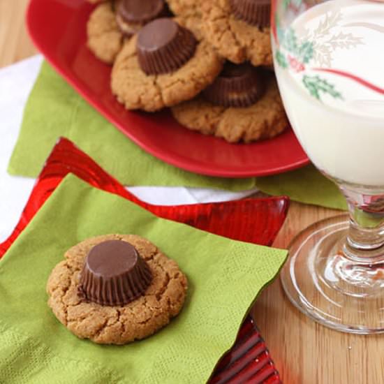 Peanut Butter Cup Blossom Cookies